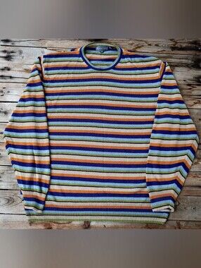 2000's Hickey Freeman 100% Linen knit  sweater  men's Size 2XL